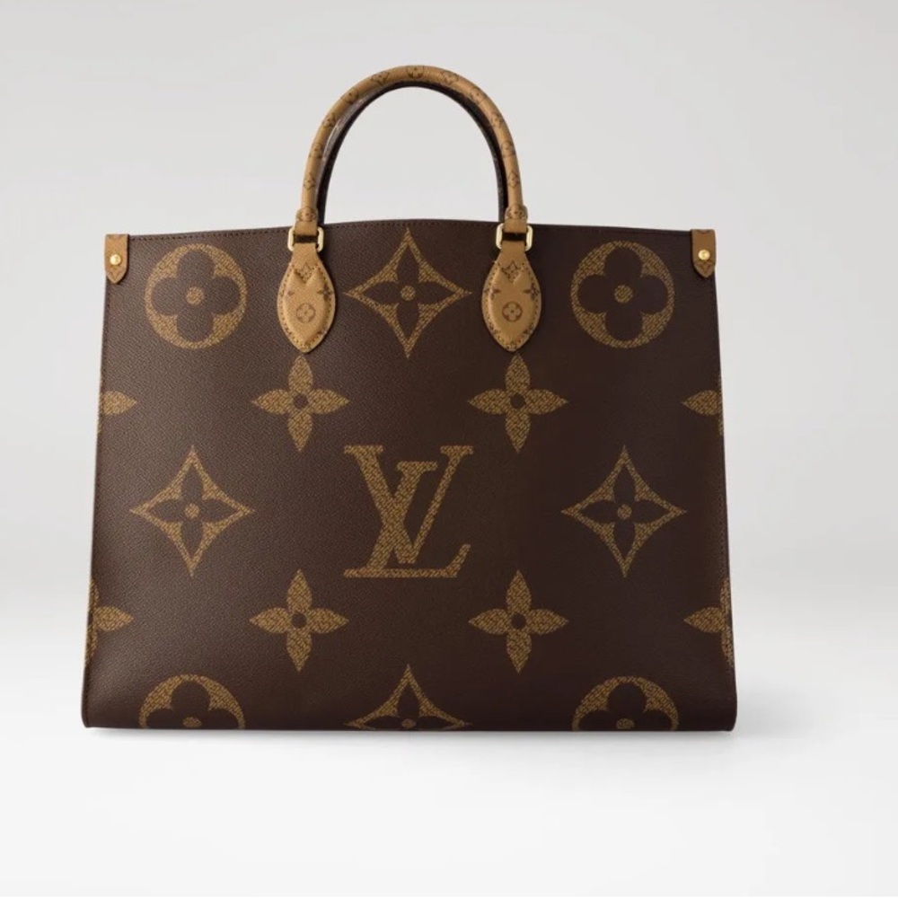 OnTheGo GM Tote Monogram Reverse Canvas Brown Bag